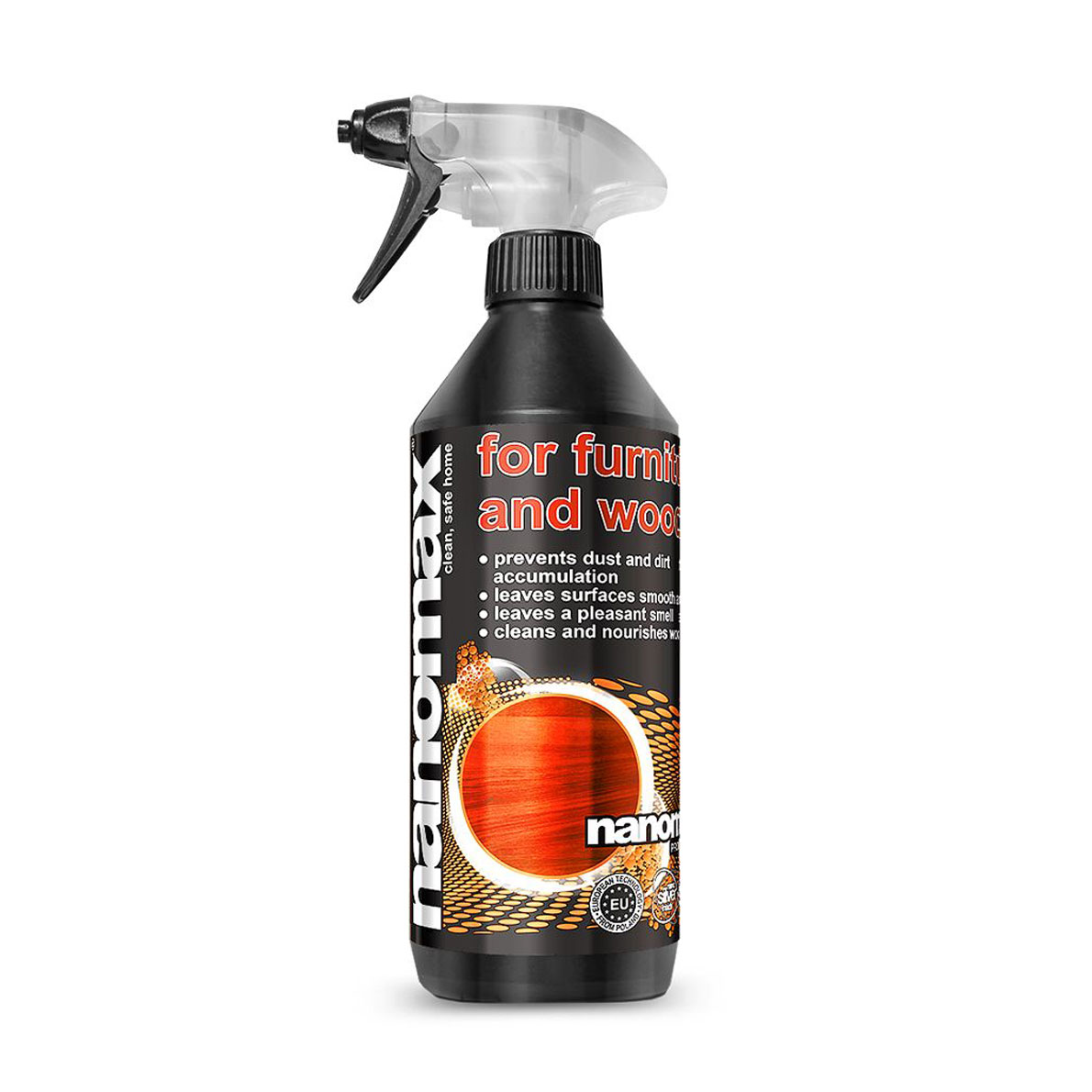 Засіб для миття виробів з дерева Nanomax Professional For Furnitur And Wood, 500 мл